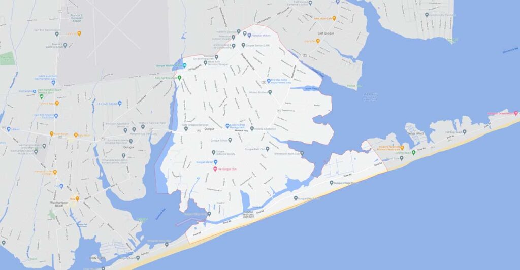 Quogue, NY 11959 Map
