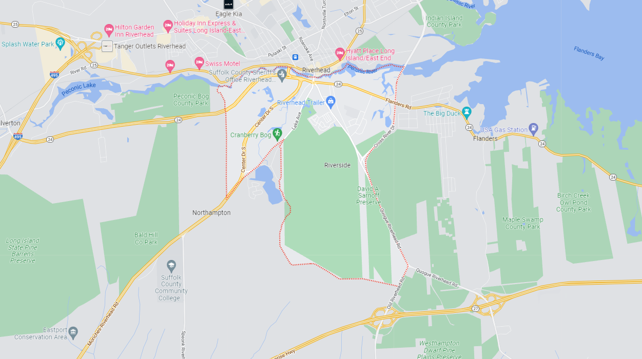 Riverside, NY Map 11901