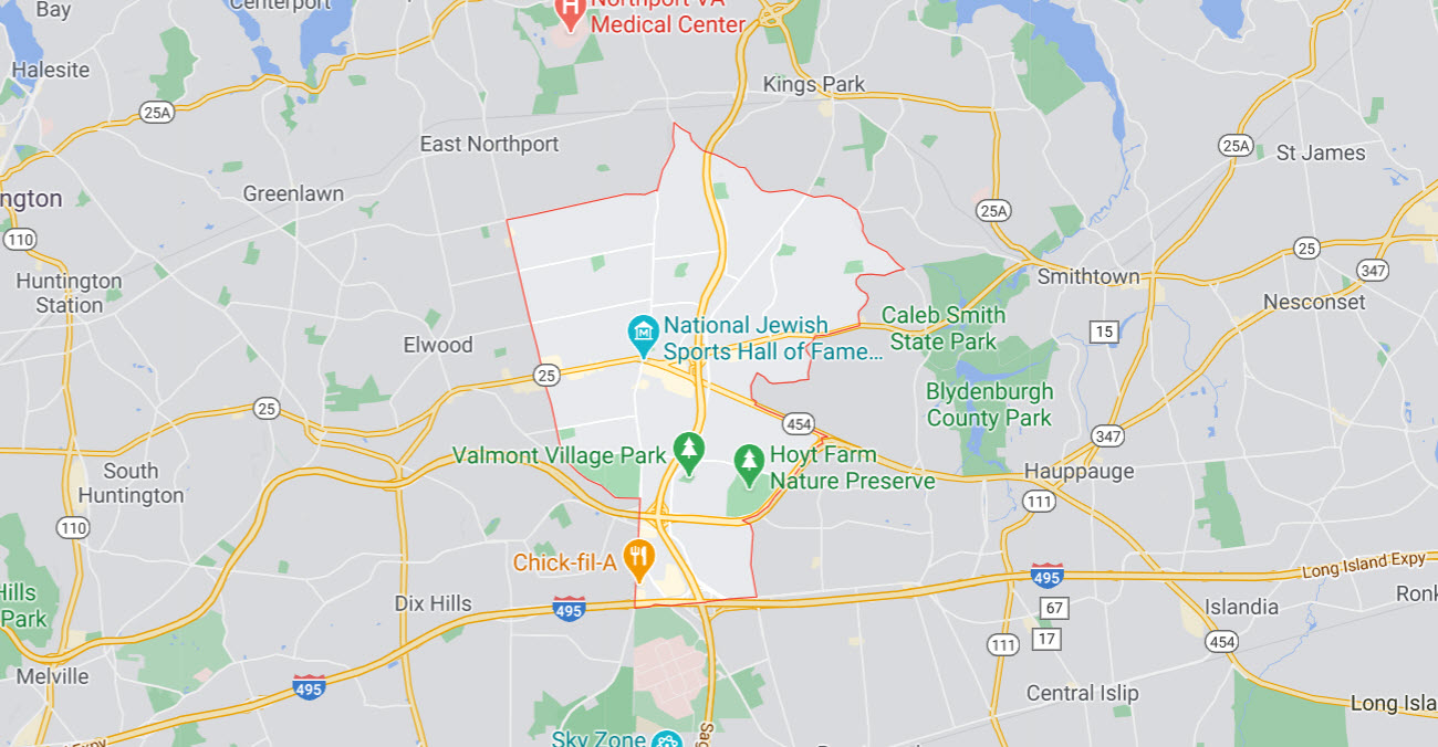 Commack, NY 11725 Map